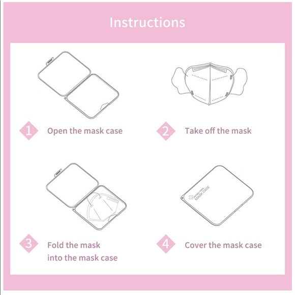 Portable Mask Case - Waterproof & Dust free (pink) - Picture 5 of 7